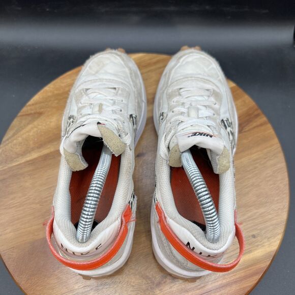 Nike Womens Size 7 Waffle Debut Cheetah DZ5201-100 White Running Shoes Sneakers - Picture 5 of 8